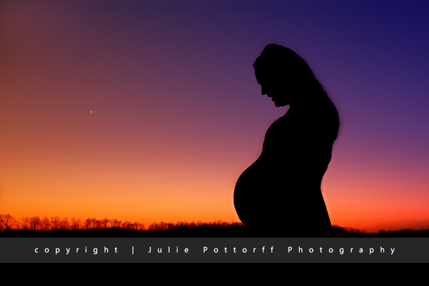 maternity photography silhouette